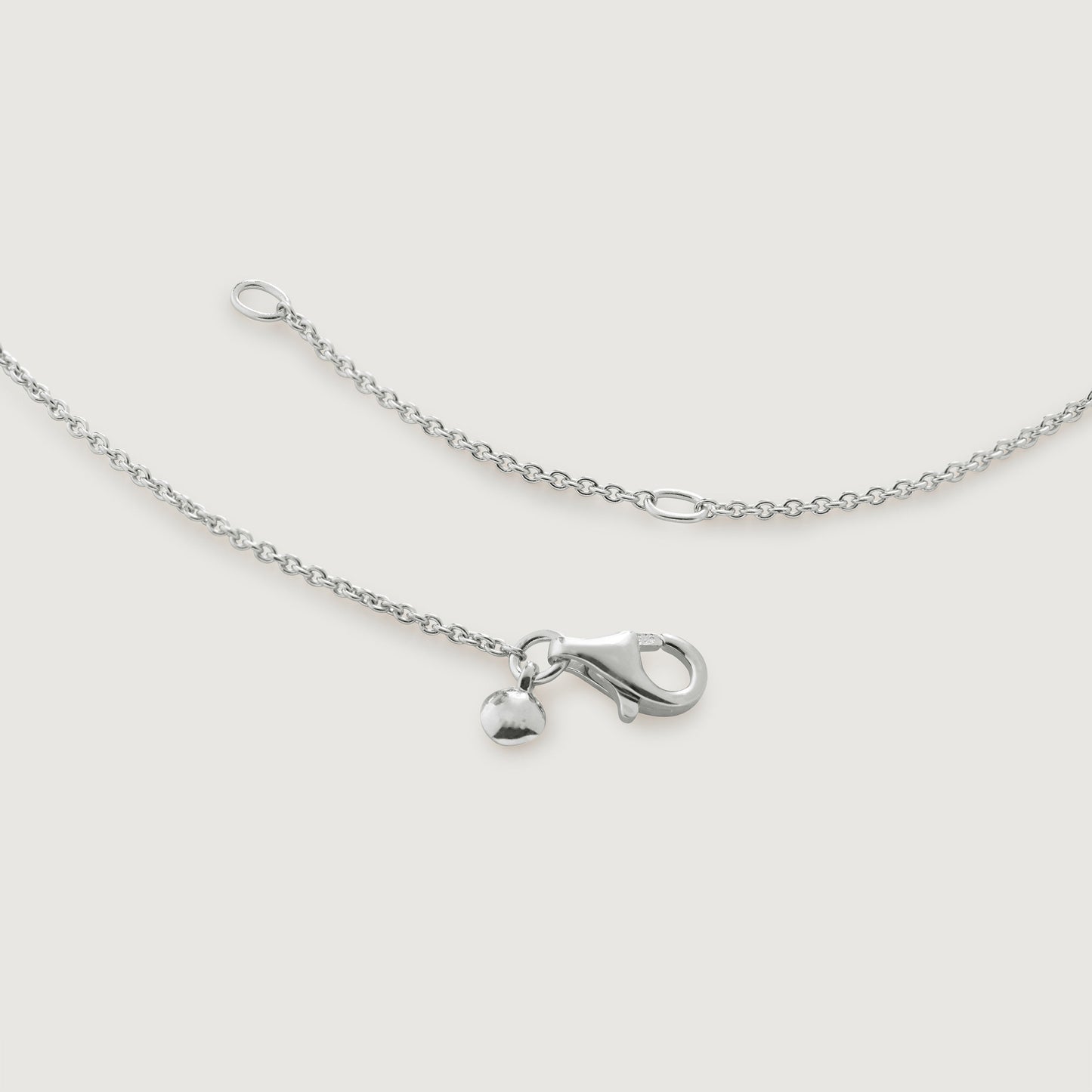 Heart Chain Necklace, 925 Silver, 18k Gold Plated