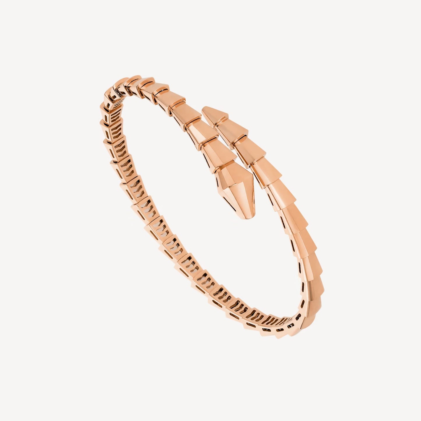 Serpenti Wrap Bracelet 18K Rose Gold Plated