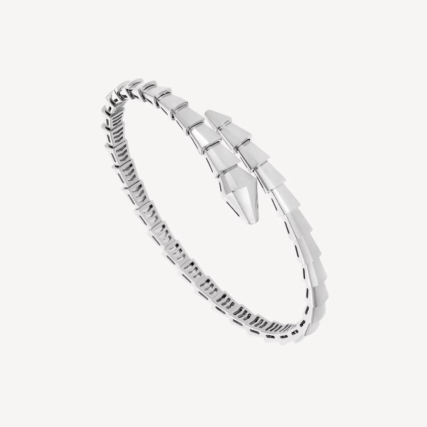Serpenti Bracelet, 18k White Gold Plated
