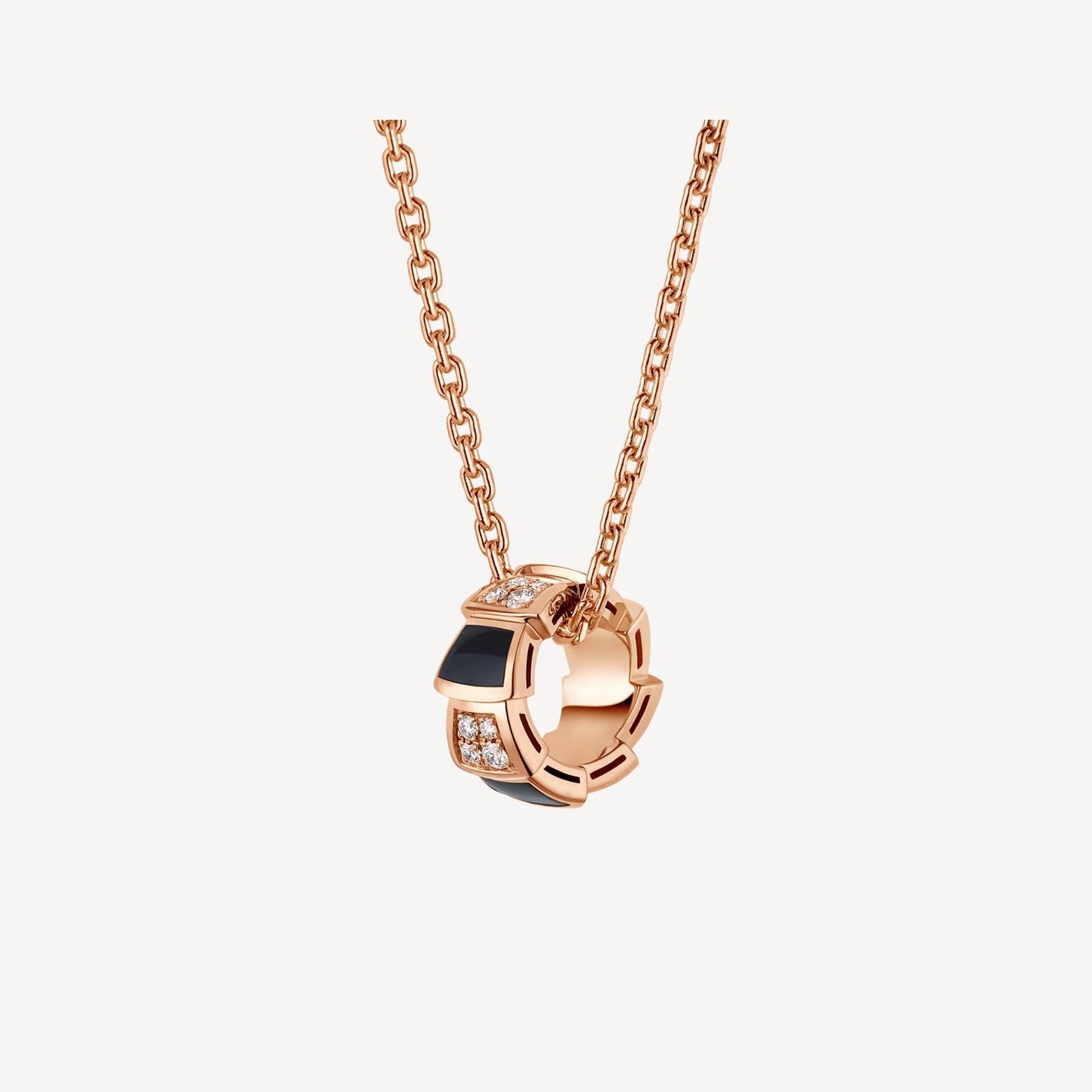 Serpenti Necklace - 925 Sterling Silver with 18K Rose Gold Plating