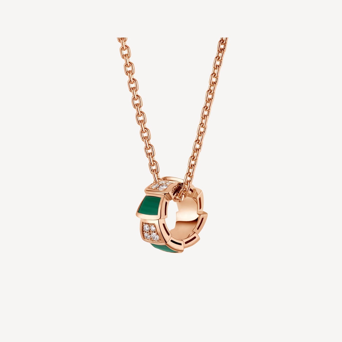 Serpenti Necklace - 925 Sterling Silver with 18K Rose Gold Plating