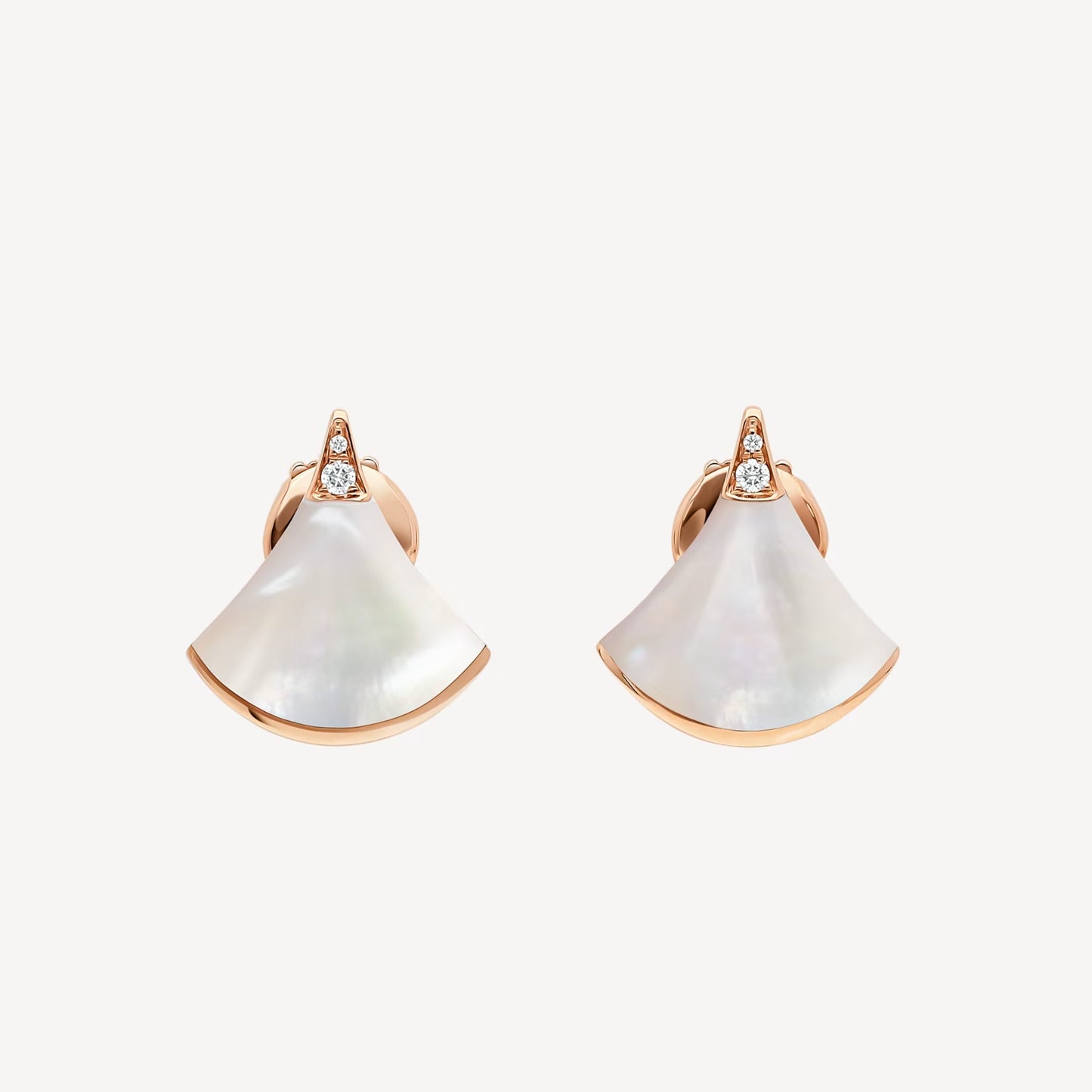 Divas' Dream Earring, 18k Gold Plated, Mother of Pearl