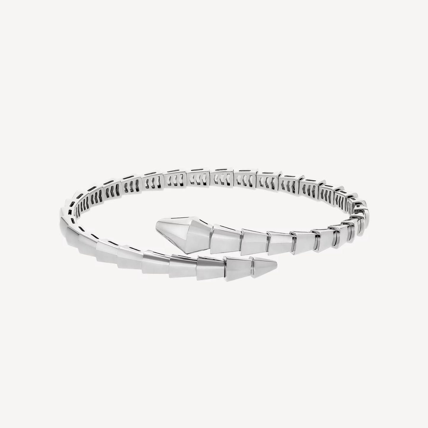 Serpenti Bracelet, 18k White Gold Plated