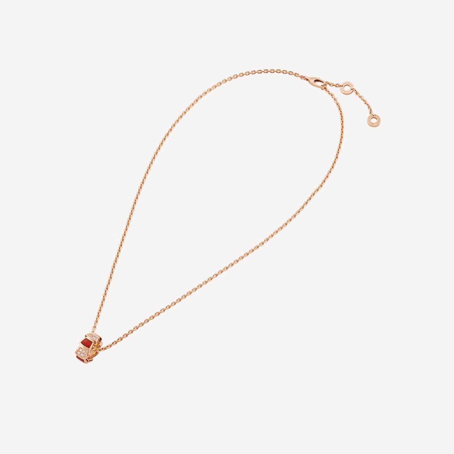 Serpenti Necklace - 925 Sterling Silver with 18K Rose Gold Plating
