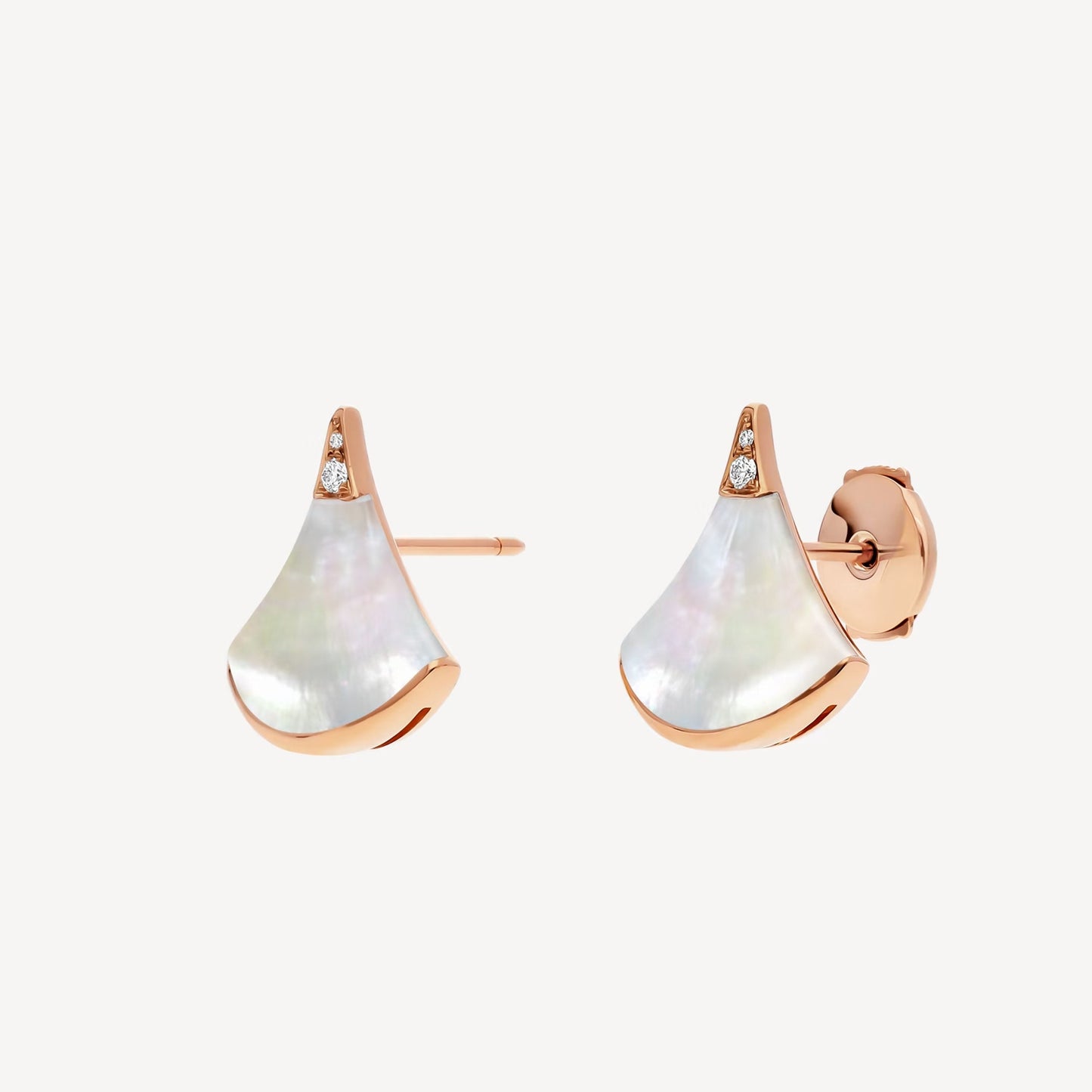 Divas' Dream Earring, 18k Gold Plated, Mother of Pearl