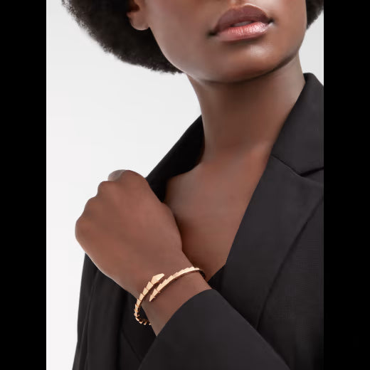 Serpenti Wrap Bracelet 18K Rose Gold Plated