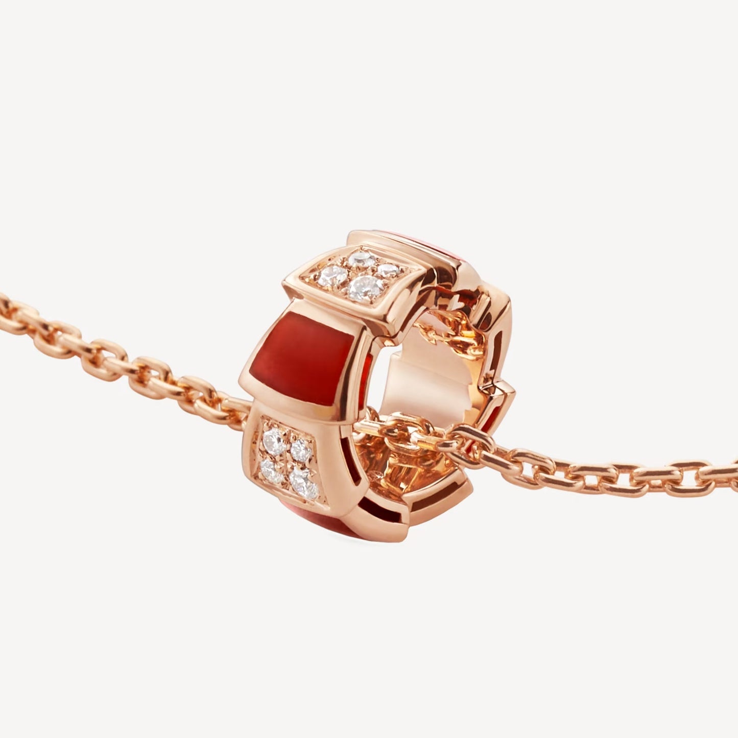 Serpenti Necklace - 925 Sterling Silver with 18K Rose Gold Plating