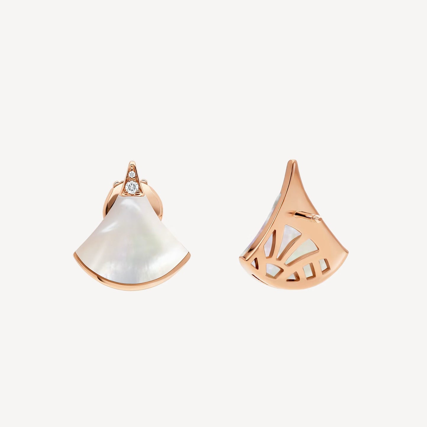 Divas' Dream Earring, 18k Gold Plated, Mother of Pearl