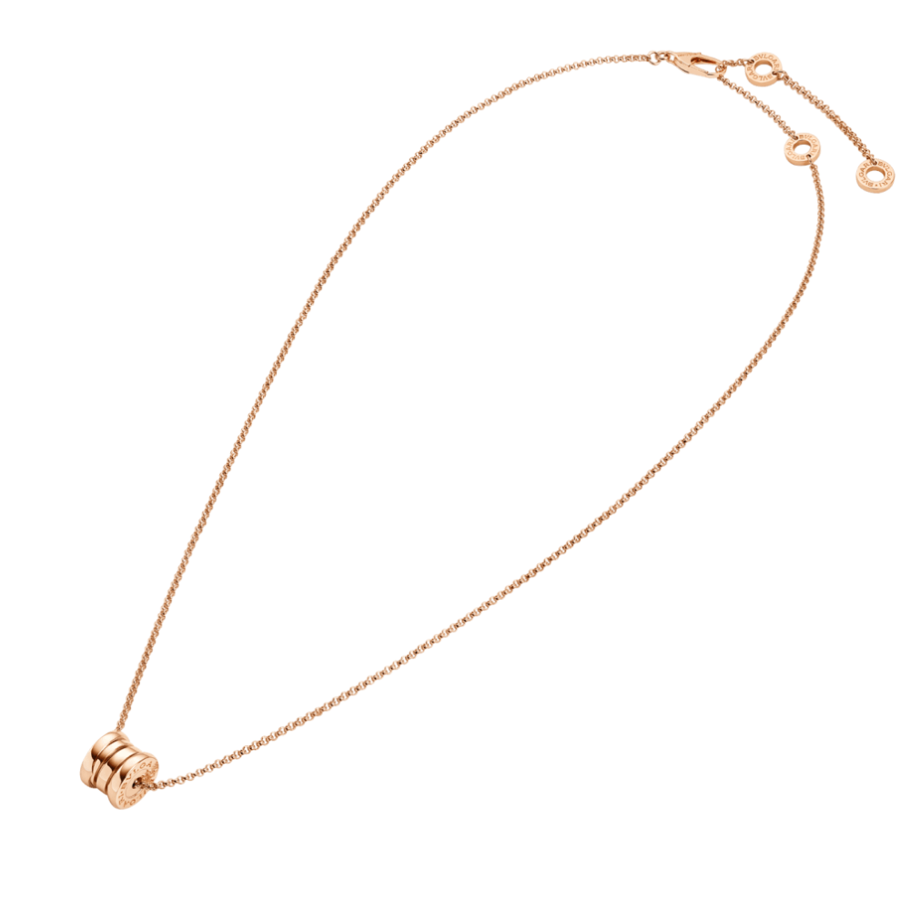 Gold Plated Double Circle Pendant Necklace