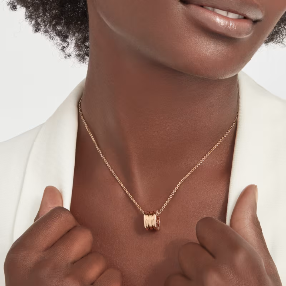 Mumtaz Jewellers B.zero1 necklace, 925 Silver, 18k Gold Plated