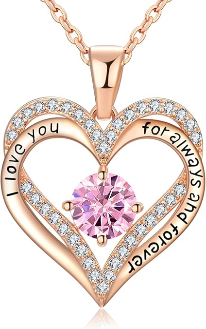 18K Rose Gold Necklace for Women – Elegant Jewelry Gift for Wife, Girlfriend, or Daughter – Perfect for Birthdays, Anniversaries, Valentine's & Mother's Day