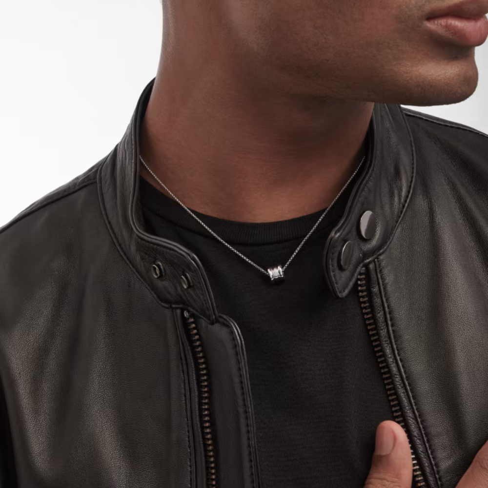 Gold Plated Double Circle Pendant Necklace