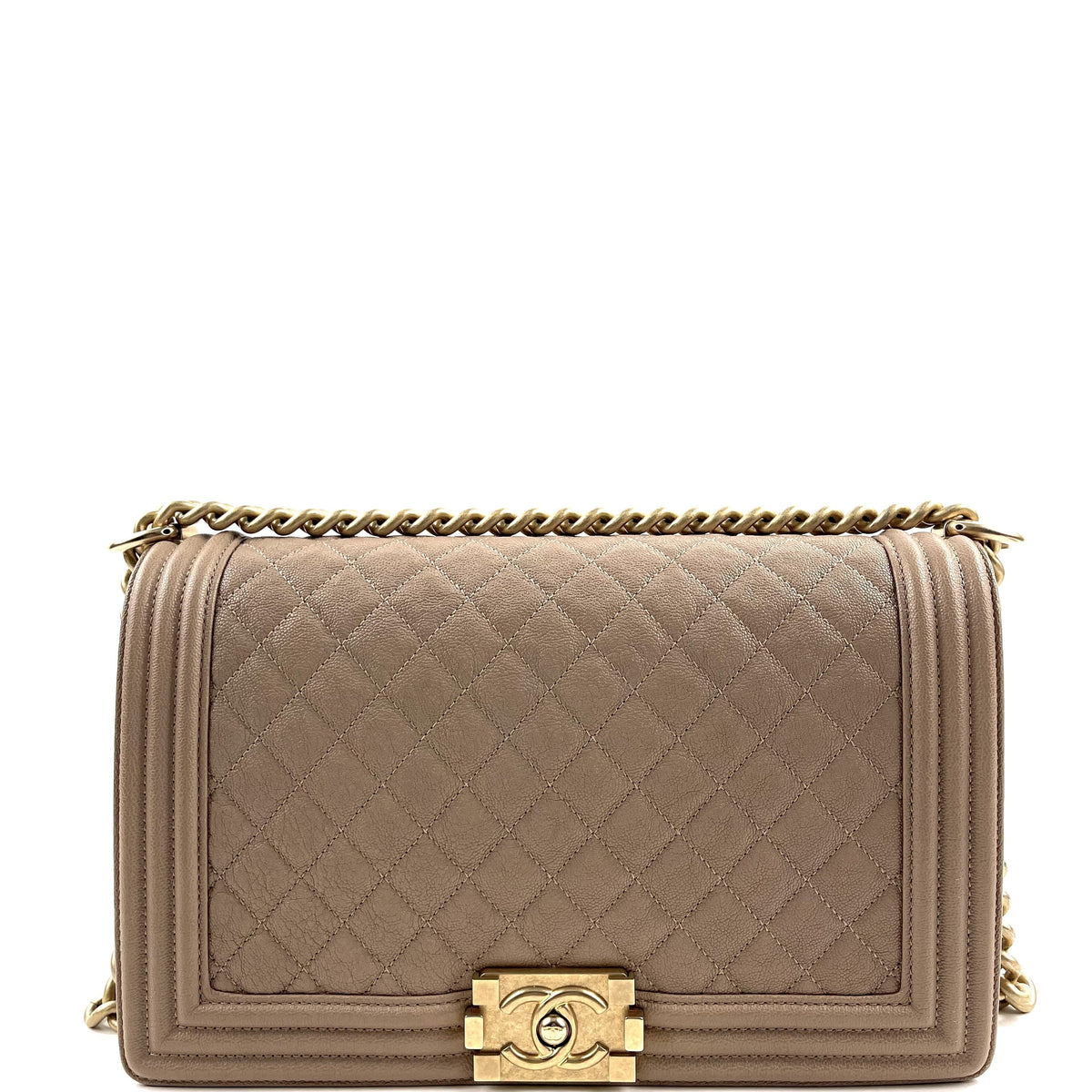 Chanel Large Quilted Caviar Boy Bag
