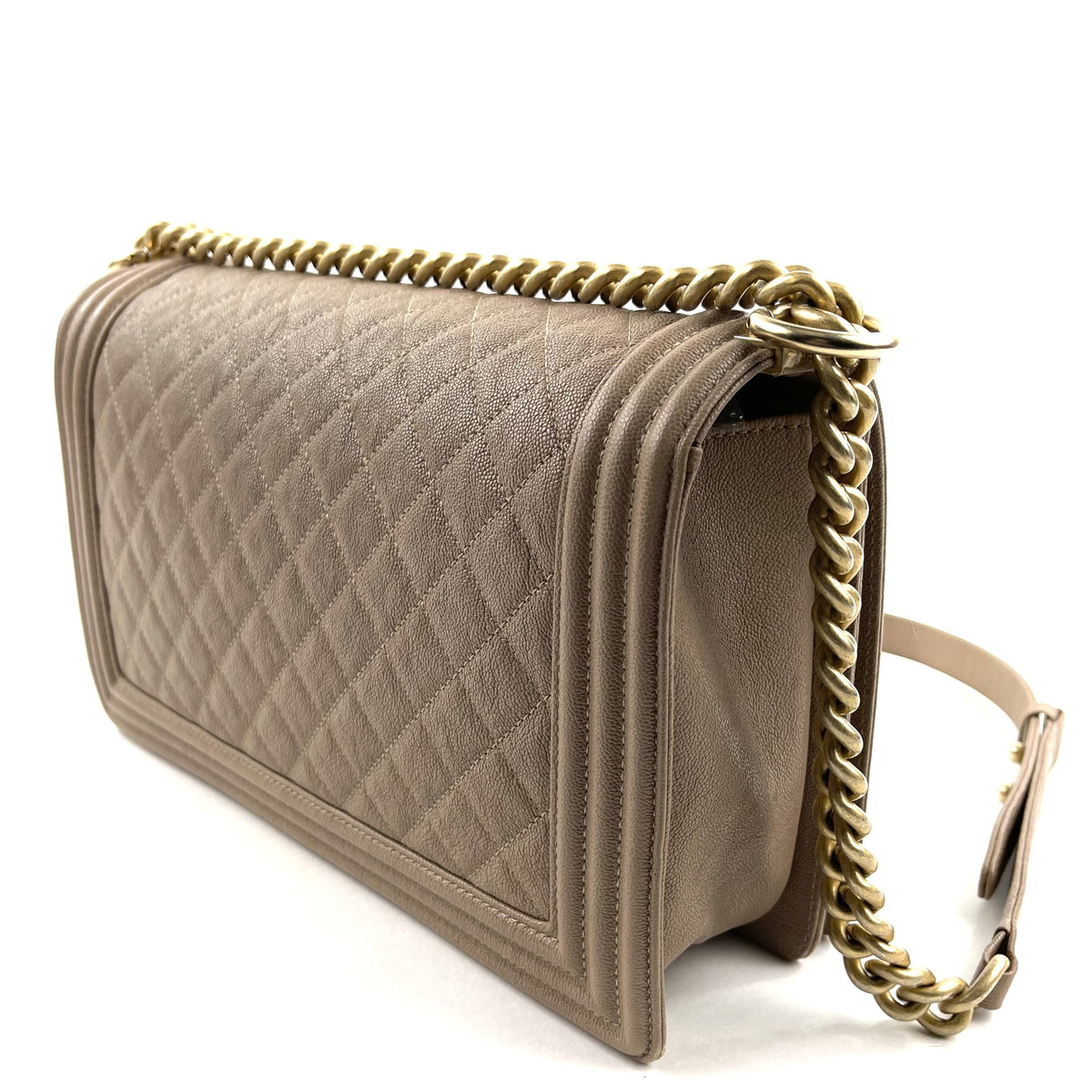 Chanel Large Quilted Caviar Boy Bag