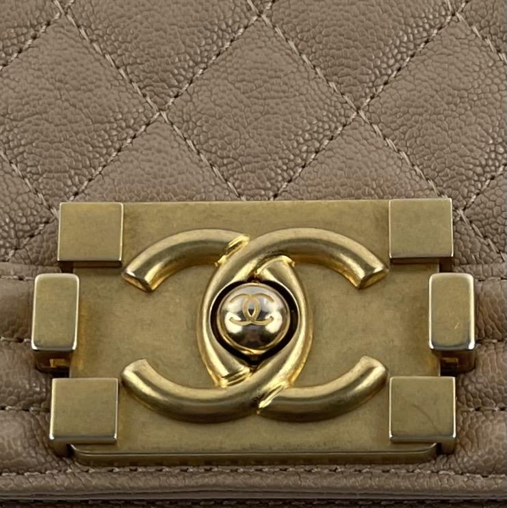 Chanel Large Quilted Caviar Boy Bag