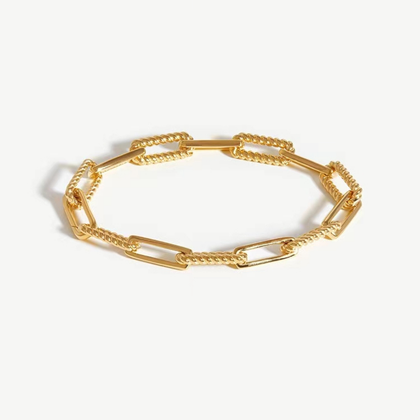 Chain Bracelet 18k Yellow Gold Plated