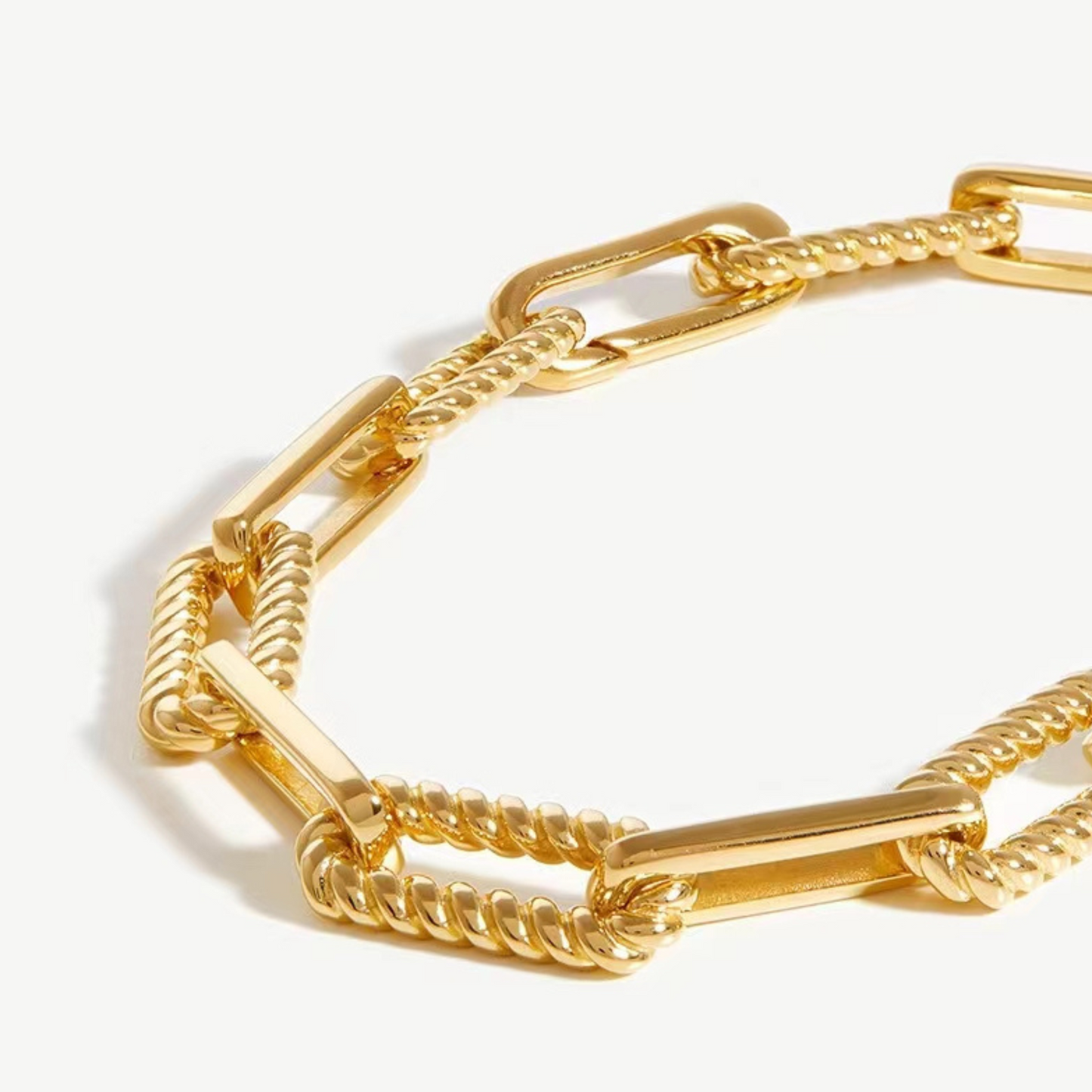 Chain Bracelet 18k Yellow Gold Plated