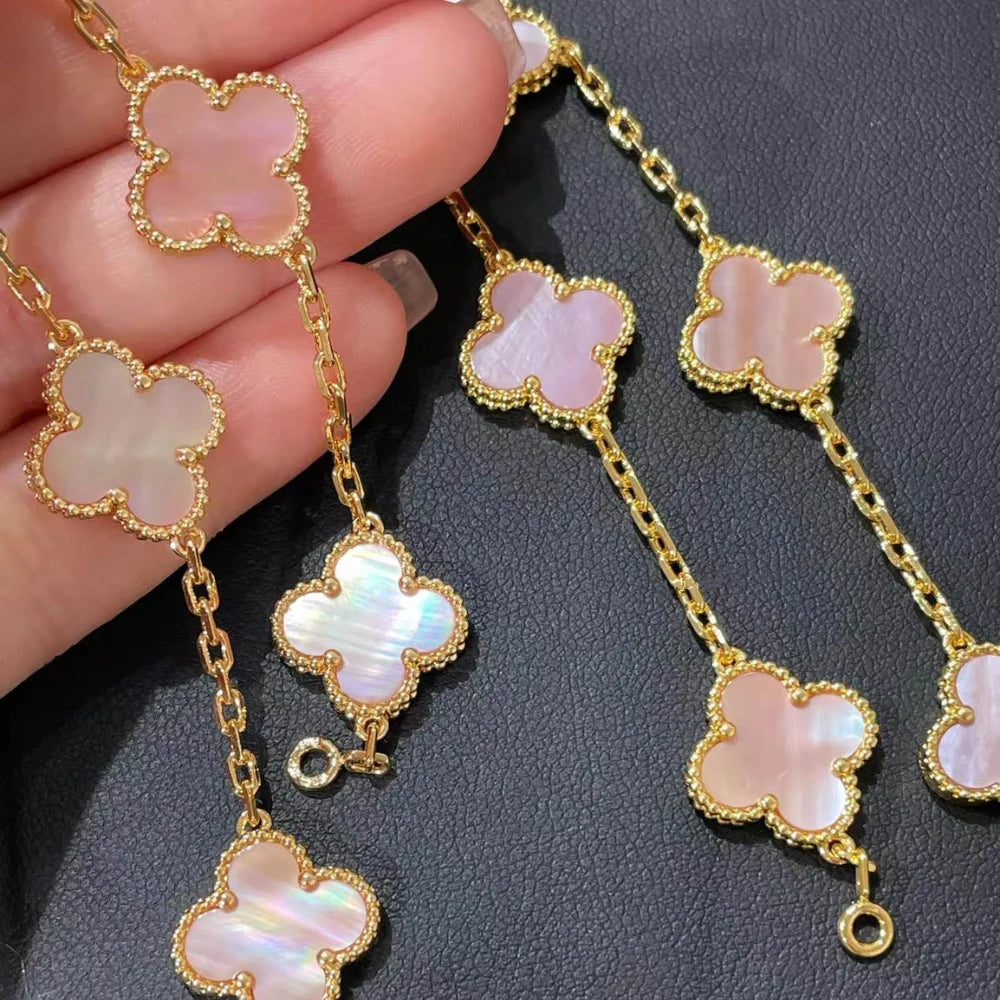 Clover Leaf Bracelet · 925 Silver · 18K Gold Plated