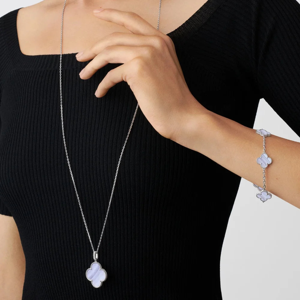 Clover Leaf Bracelet · 925 Silver · 18K Gold Plated